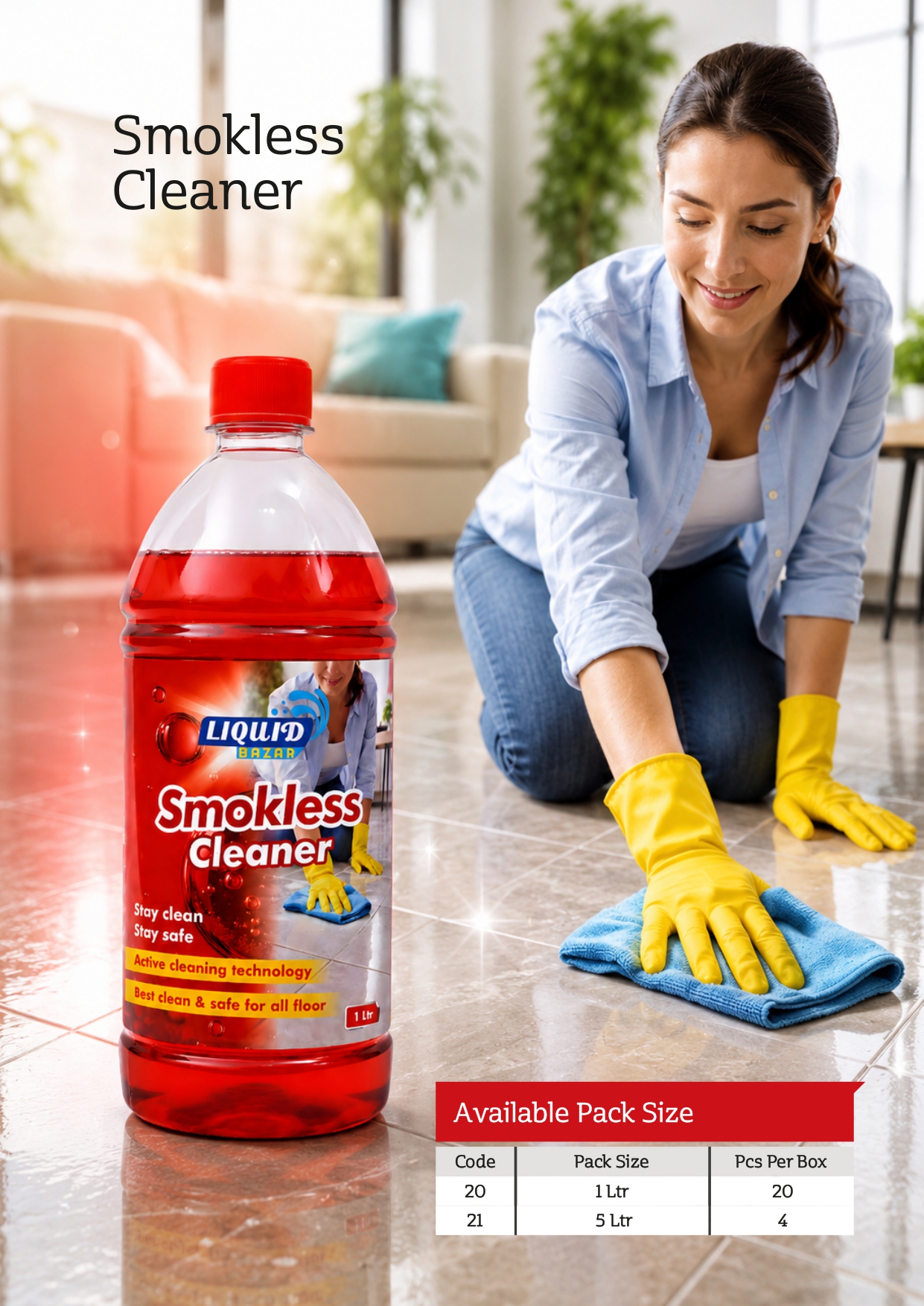 Floor Cleaner 15x Rose, Lily & Lemon – 500ml, 1 Ltr & 5 Ltr